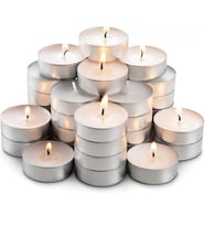 50 PCS VIP WHİTE TEA LİGHT CANDLE 50 ADET VIP KALİTE BEYAZ TEA LİGHT MUM BEYAZ MUM YILBAŞI MUMLARI