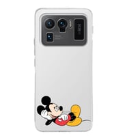 Xiaomi Mi 11 Ultra Uyumlu Kamera Korumalı Kapak Mickey Mouse Tasarımlı Şeffaf Silikon Kılıf