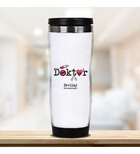 Doktorlara Hediye Kişiye Özel Termos Bardak