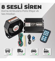 Profesyonel Kumandalı Universal Slim İnce Siren 200W