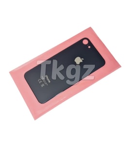 Tkgz İPhone 8 Arka Pil Batarya Kapağı (CAM) SİYAH