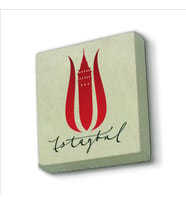 İstanbul Lalesi Galata Kulesi Baskılı Doğaltaş  Magnet(KRT-056)