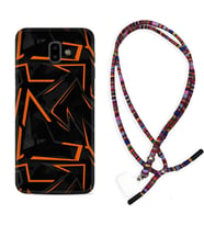 Samsung J6 Plus J7 Prime J7 Pro M20 Kılıf Boyun Asklı Rasta Silikon Zigzaglar 1651
