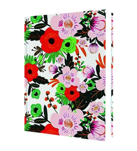 DEFFTER 64899-3 SPRING / ABSTRACT FLOWERS 14X20 SERT KAPAK ÇİZGİLİ DEFTER 96 YP.