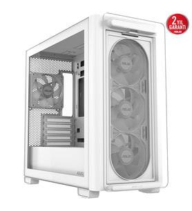 ASUS A23 PLUS TG ARGB WHITE Gaming Mid-Tower PC Kasası Beyaz / 90DC00K3-B19010