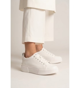 Lufian 121230087 Mia Kadın Hakiki Deri Klasik Sneaker Beyaz