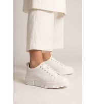 Lufian 121230087 Mia Kadın Hakiki Deri Klasik Sneaker Beyaz