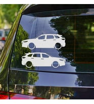 Cx-9 Kelebek Cam Oto Sticker 17 CM 2 Adet
