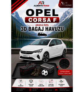 Opel Corsa F ÜST 2019 - 2026 Araca Özel 3D Bagaj Havuzu