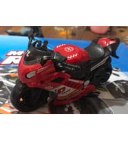 Oyuncak Sürtmeli Polis Motorsikleti 15 cm Kırmızı Model Motorsiklet