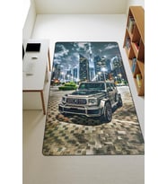 Modern Dijital Baskı Kaymaz Taban Çocuk ve Genç Odası Halısı H0302