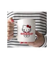 Hello Kitty Heves Mi Kaldı Kupa Bardak (Beyaz)