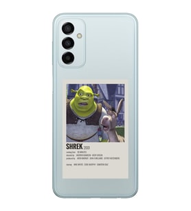 Samsung Galaxy M13 Uyumlu Shrek Minimalsit Poster Desenli Şeffaf Telefon Kılıfı