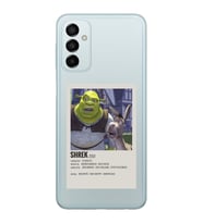 Samsung Galaxy M13 Uyumlu Shrek Minimalsit Poster Desenli Şeffaf Telefon Kılıfı