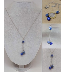 Lapis Taşı Zincirli Kolye (4445)