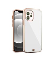 iPhone   12      arka    Kapak Kılıf   Beyaz   kenarlı  rose