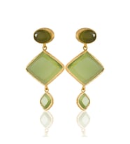Kadir Jewellery 22 Ayar Altın Kaplama Kadın Sallantılı Küpe -El İşçiliği Ve Hipoalerjenik Küpe