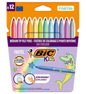 Bic Kids Couleur Keçeli Boya Kalemi Pastel Renkler 12Li