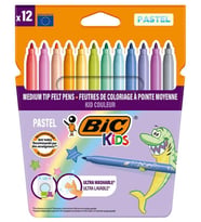 Bic Kids Couleur Keçeli Boya Kalemi Pastel Renkler 12Li