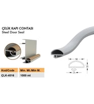 Contacall Çelik Kapı Kasa Fitili Çelik Kapı Contası 6 Metre Füme