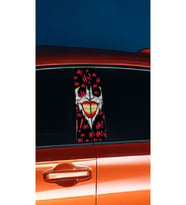 Araç Kapı Direk Kaplama Folyosu Joker Desenli (SAĞ SOL TAKIM) (2 ADET) - 22x50 C (Çok Renkli)