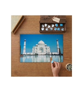 Tac Mahal Manzarası - Tarihi Yapı Tasarımı 240 parça Ahşap Puzzle Ahşap Kutuda MP01532