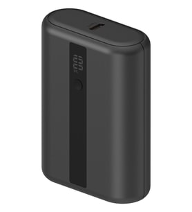 ComPac Mini 3 10.000 mAh Dijital Gösterge 20W Type-C ve 18W USB PD Hızlı Şarj Powerbank - Koyu Gri