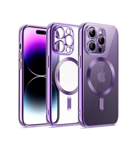 Mey İthalat® iPhone 12 Pro Kılıf Kross Magneticsafe Kapak - Mor