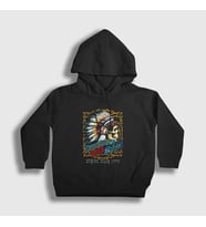 Presmono Unisex Çocuk Siyah Tour Grateful Dead Kapüşonlu Sweatshirt 389187tt