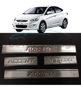 Hyundai Accent Blue Kapı Eşiği Kromu Nikelaj