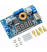 XL4015 75W Dc-Dc 5A Voltmetre Ekranlı Ayarlanabilir Voltaj Regülatörü Modülü