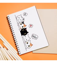 Kedi Tasarımlı Defter