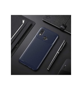Huawei P20 Lite Uyumlu Kılıf Zore Negro Silikon Kapak (Lacivert)