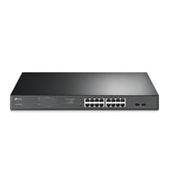 Tp-Link TL-SG1218MP 16 Port 10-100-1000 Poe+ Switch 2 Port SFP Çelik Kasa Rack M (Beyaz)