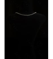 Oval Model Choker Çelik Zincir Kolye -Choker Serisi (Gümüş)