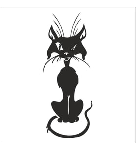 KEDİ FOLYO STİCKER 40cm Uzunluk (Karışık)