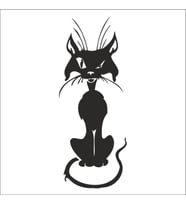 KEDİ FOLYO STİCKER 40cm Uzunluk (Karışık)