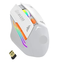 Blic Bwm1 Beyaz RGB Şarjlı Kablosuz 1600DPI Işıklı Kablosuz Mouse