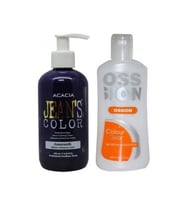 Saç Boyası Eflatun 250ml Ve Ossion Saç Boya Temizleyicisi 200ml