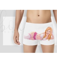 BK Gift Kişiye Özel Karikatürlü Eğlenceli Beyaz Erkek Boxer, Yıl Dönümü/ Doğum Günü / Sevgililer Günü Hediyeleri,  Erkek Arkadaş Hediye, Esprili Hediye-9