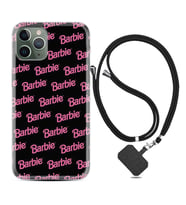Apple iPhone 11 12 13 14 Pro Max Kılıf Boyun Askılı Silikon Barbie 1404