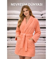 Mulvxurg  Urg02  Pamuklu Tek Bornoz Somon M Beden (Mulvix)