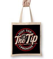 Just The Tip I Promise Funny Pool Billiards Pun Bez Çanta Uzun Saplı