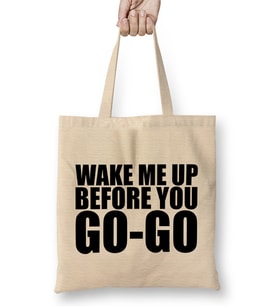Wake Me Up Before You Go Go Wham Bez Çanta Uzun Saplı
