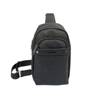 SİA ÇANTA Orijinal Just&Polo Body Bag Çanta Dört Gözlü Kullanışlı Örgü Kemer Askılı  Sag & Sol Yön Çevrilebilir Özellikli (Siyah)