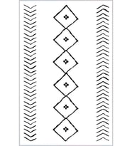 Eliana Home Baskılı, Yıkanabilir Kaymaz Taban Salon Halısı LNA1358-HT571 100x150 cm (Beyaz)