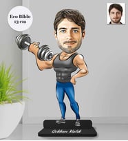 Kişiye Özel Fitness Erkek Ahşap Eco Biblo -4