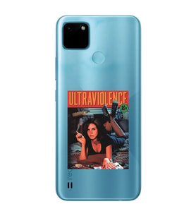 Realme C21Y/C25Y Uyumlu Lana Del Rey Ultraviolence Desenli Şeffaf Telefon Kılıfı