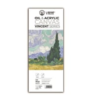 Vincent Oil & Acrylic Canvas White Tuval Dokulu Blok 300 gr 15x40 cm 10 Sayfa 