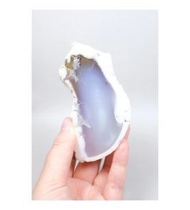 Pastel Mavi Dendritik Opal Kristal Numune, Tek